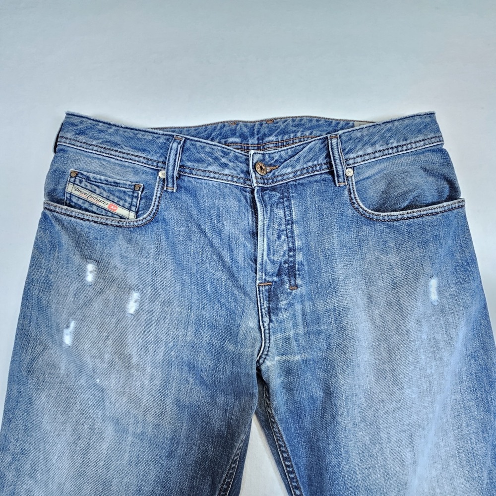 Diesel Zatiny Jeans W34 L32 Distressed Wash 0844U REGULAR BOOTCUT Stretch Faded